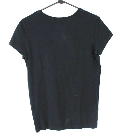 Nike Women's T-Shirt Just Do It Nike Logo Black Aqua Size Medium - Picture 3 of 6